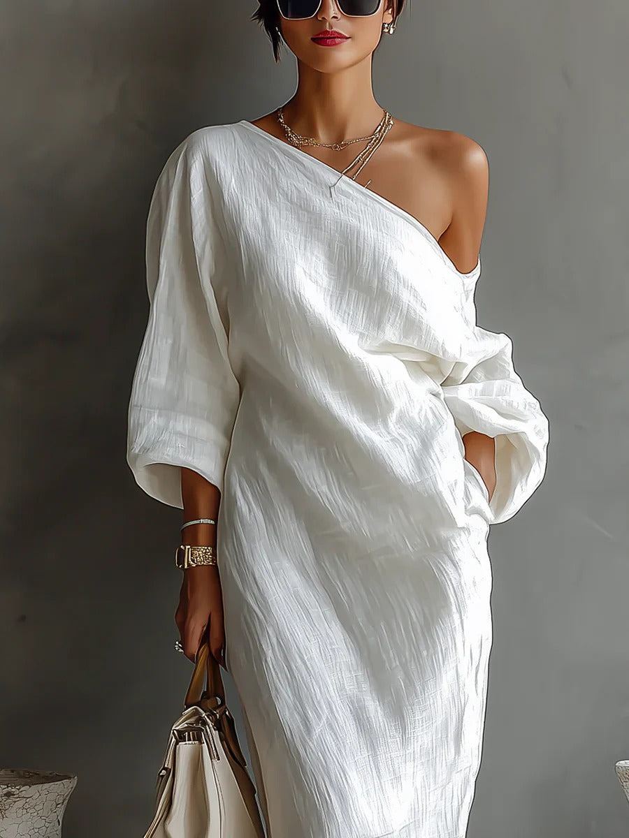 Elise™ | El vestido asimétrico que define tu elegancia