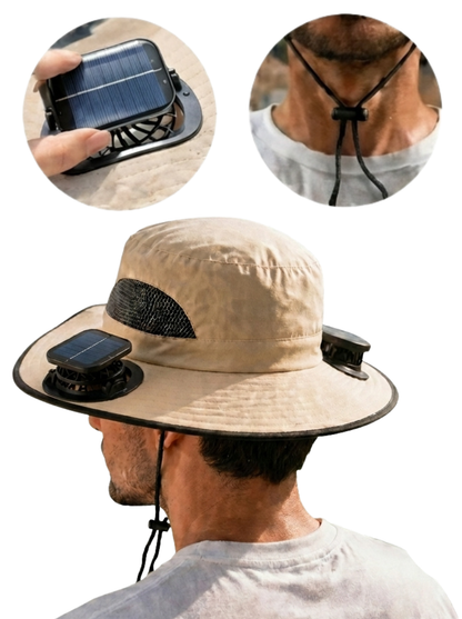 Solar Cool™ | El sombrero con ventilador solar que te mantiene fresco