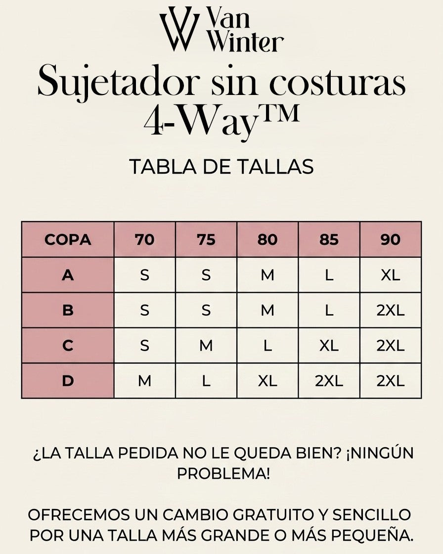 4-Way™ | Sujetador Invisible con 4 Formas de Uso