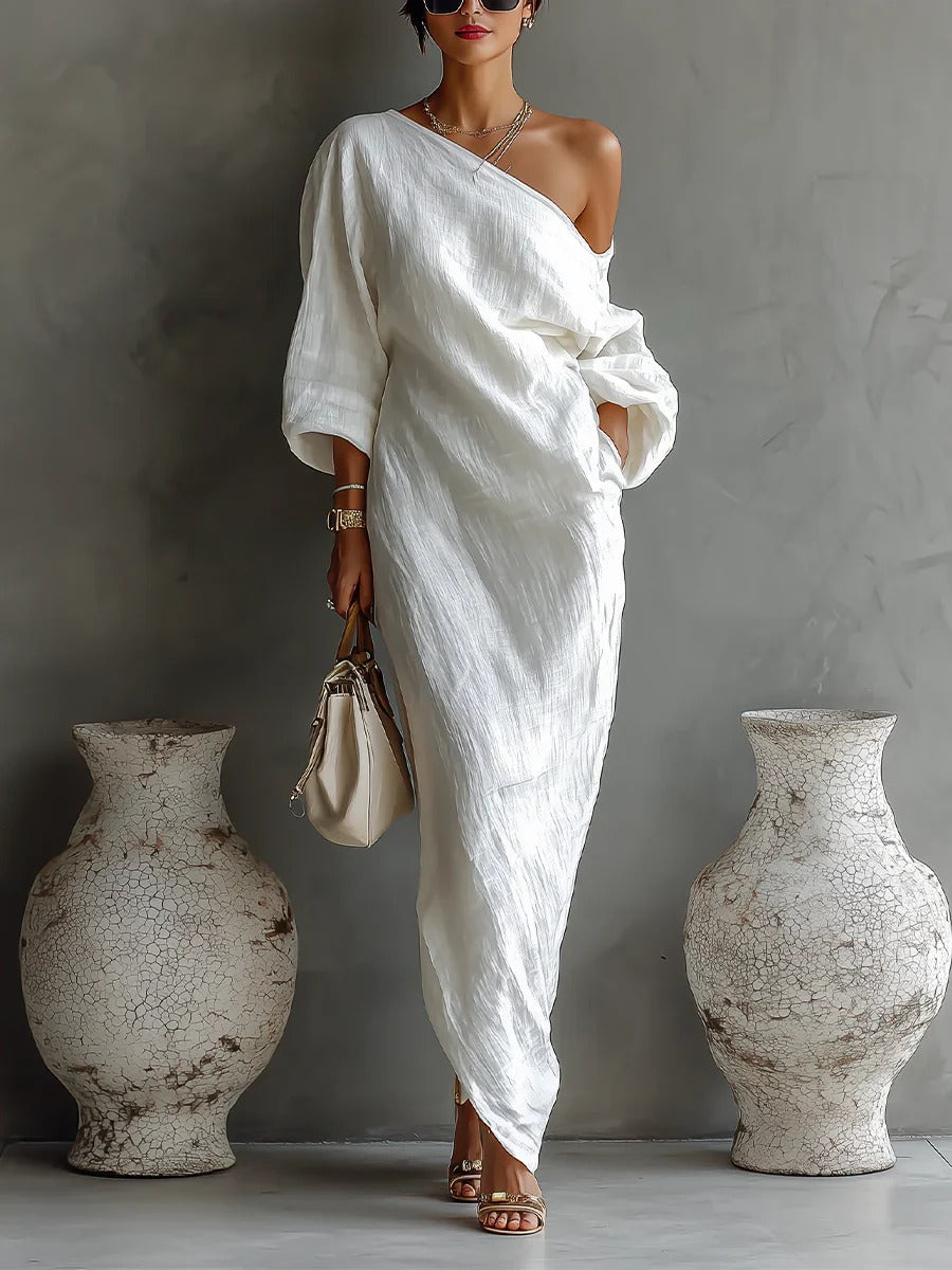 Elise™ | El vestido asimétrico que define tu elegancia