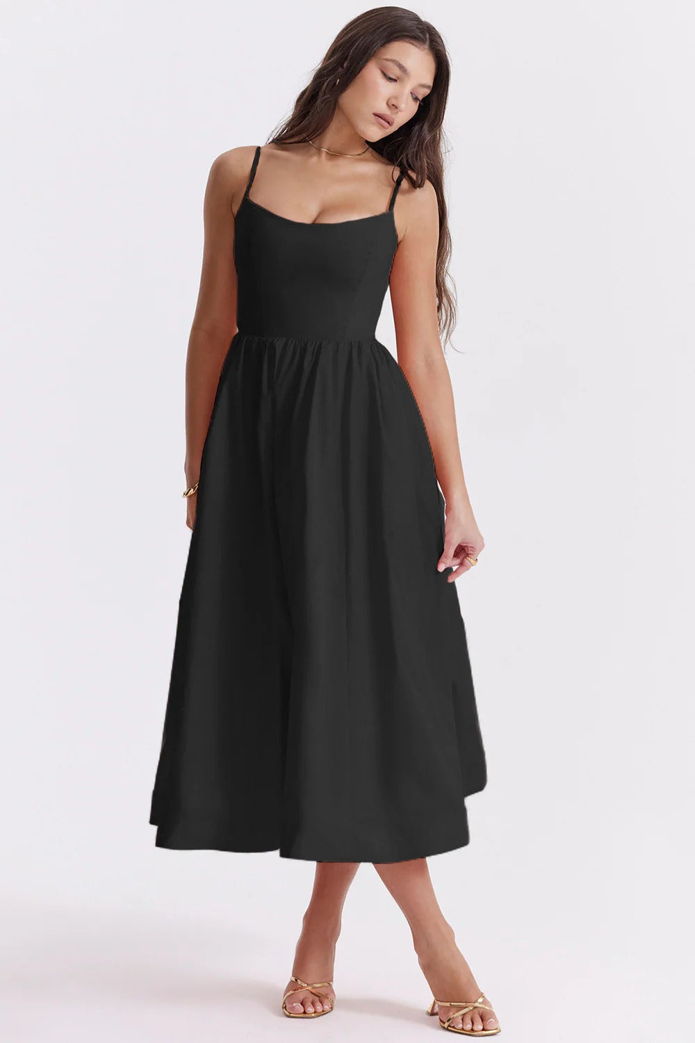 Estelle Sun™ | Vestido con Corsé y Tirantes Ajustables
