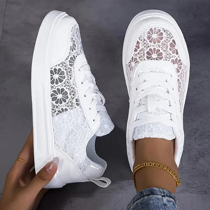 Floral Lace™ | Zapatillas de Encaje Floral