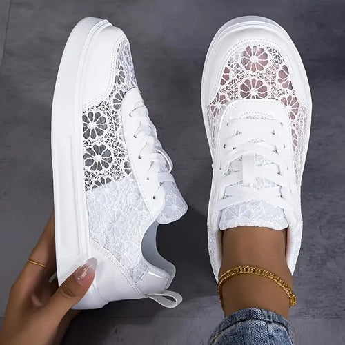 Floral Lace™ | Zapatillas de Encaje Floral