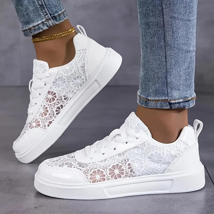 Floral Lace™ | Zapatillas de Encaje Floral