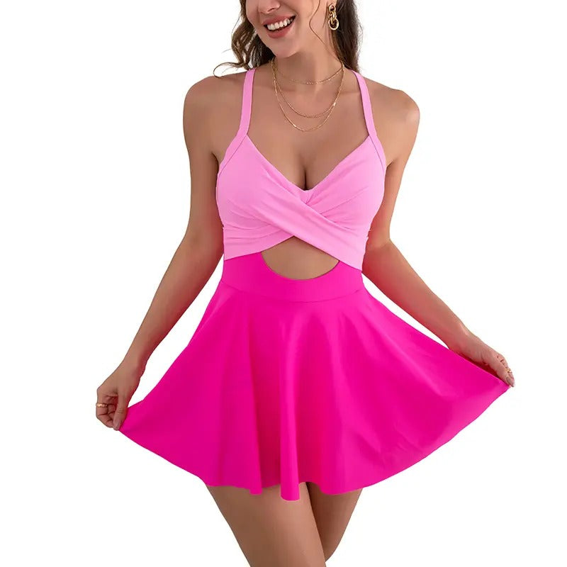 Sculpt Dress™ | Bañador-Vestido con Falda y Control de Abdomen